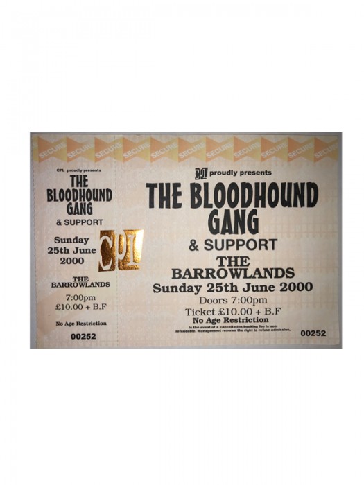 2000 Barrowlands Ticket